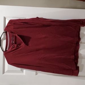 Maroon long sleeve shirt